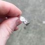 Sterling Silver Rub over CZ Solitaire ring Image 5