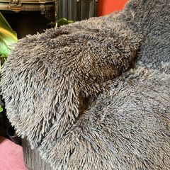 Shaggy Grey Blanket