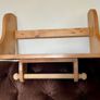 Rustic Solid Pine Wall Shelf with Kitchen Roll Holder Image 4