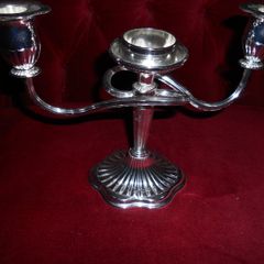 Siver Plated Triple Candel Holder