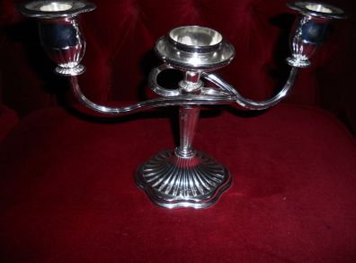 Siver Plated Triple Candel Holder