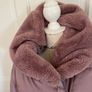 Ladie's Lilac Puffa Coat Image 2