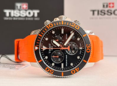 Tissot Seastar 1000 T120.417.17.051.01 Silver Orange Black Mens