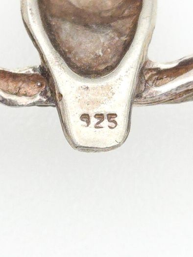 Vintage 925 Sterling Silver Marcasite & Cultured Pearls Singing Bird Brooch