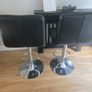 Black & Chrome Barstools Image 4