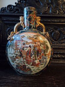 Large Chinese Porcelain Moon Flask Vase