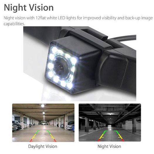 Waterproof HD Car Van Truck RearView Reverse Backup Camera License Plate Night Vision