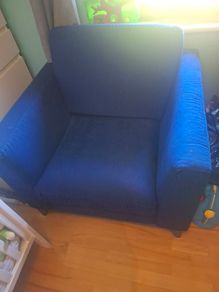 Blue armchair