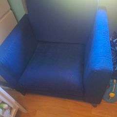 Blue armchair