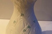 Beleek extra large Daisy Vase with hand painted shamrocks