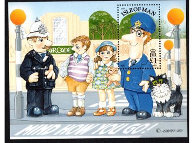1994 Isle of Man Postman Pat Visits the Isle of Man Commemorative Stamp Miniature Sheet Mint Never Hinged (MNH)
