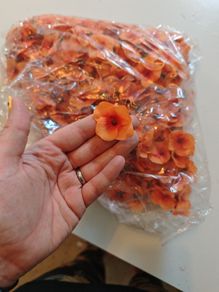small orange flower artificial fake bundle wholesale