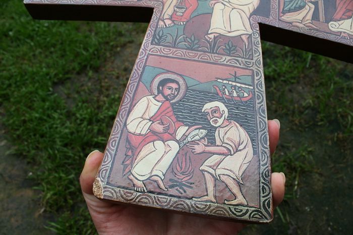 Greece Cross 15,6" x 13"