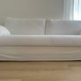 IKEA 3 seater white sofa - excellent condition Image 2