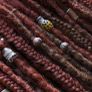 Set of 50 SE synthetic dreads braids Single ended dreads Image 4