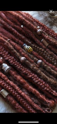 Set of 50 SE synthetic dreads braids Single ended dreads