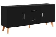 Sideboard Black 160x40x70 cm MDF