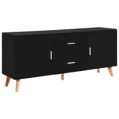 Sideboard Black 160x40x70 cm MDF