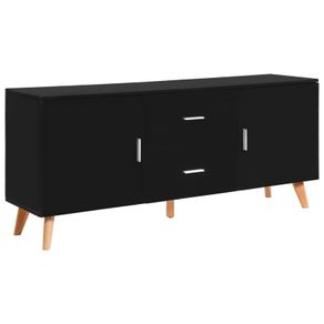 Sideboard Black 160x40x70 cm MDF