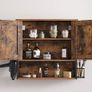 New Rustic Brown Industrial Storage Cabinet - FREE P&P Image 2
