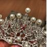 Beautiful Classy Crystal Pearl Bridal Tiaras Image 4