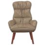 Armchair Cappuccino Artificial Leather Image 4