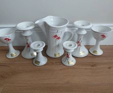 Louis Mulcahy Hand Painted Ceramic Set