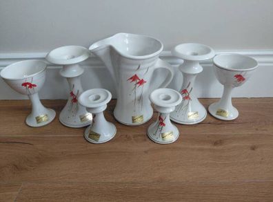 Louis Mulcahy Hand Painted Ceramic Set