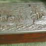 Vintage Wooden Cigarette Box with ship galleons decoration Image 4