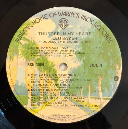 Leo Sayer - Thunder In My Heart