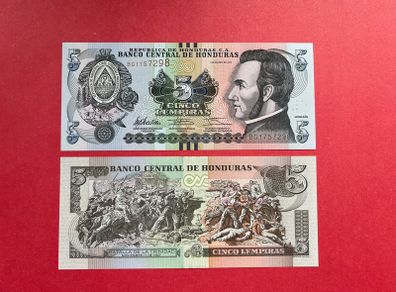 Honduras  5 Lempiras 2012   (uncirculated )