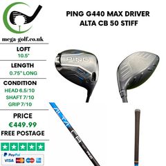 Ping G440 Max Driver / 10.5 Degree / Alta Cb 50 Stiff