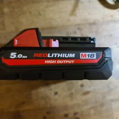 Milwaukee M18 5 ah high output