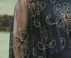 Occasion Dress, head piece and clutch bag