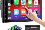 2 Din Car Stereo with 7 inch HD Touchscreen, Wireless Apple Carplay &amp; Android Auto, Bluetooth, SWC, Mirror Link, AUX,FM Car Radio Receiver(No backup reversing camera)|for All Vehicle