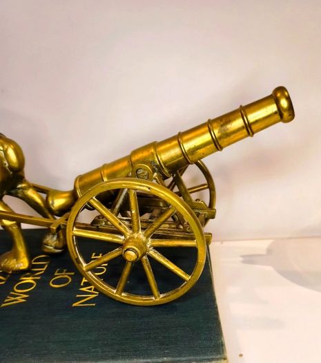large brass horse