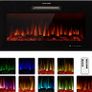 92cm Recessed Wall Mounted Electric Fireplace Insert Electric Fire with Touch Screen Control Panel, Remote Control, 750/1500W, Log/Crystal Options (FREE SHIPPING) Image 2