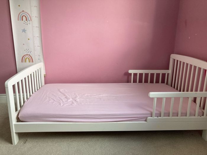 Child's bed with mattress