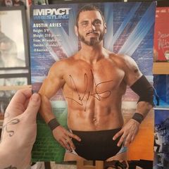 Austin Aries Autograph - TNA WWE