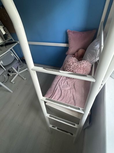 Loft bed with desk