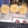 4 Beautiful Old Heavy Brass Oil Lamp Bases, Image 4