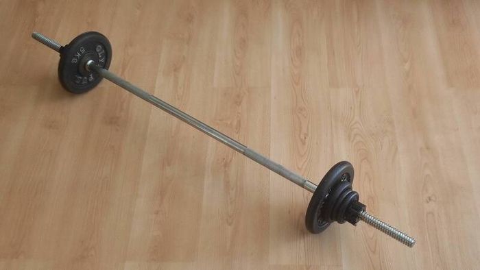 Weights barbell + weights + quick lock collars
