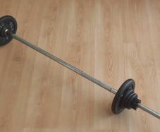 Weights barbell + weights + quick lock collars