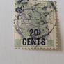 1891 Hong Kong 20c overprint stamp Image 2