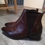Leather Ankle Boots Size Uk 6 Image 2