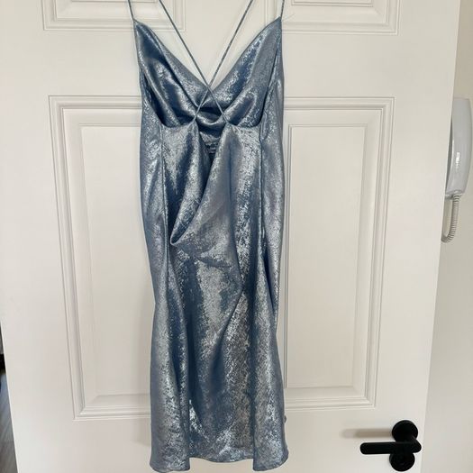 Zara metallic mini dress S