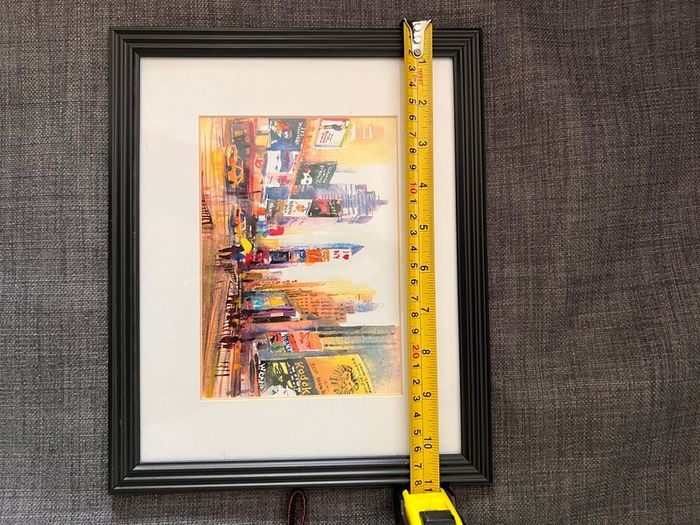 New York print with frame