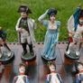 A Battle of Waterloo Chess Set and Board. Napoleon vs Nelson. 17,5" x 17,5" (chess pawn height 4,5") Image 10