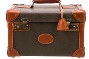 Vintage Mulberry leather vanity train case