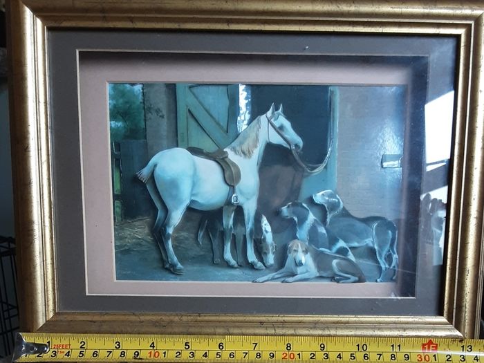 vintage diorama picture ( 3 D )